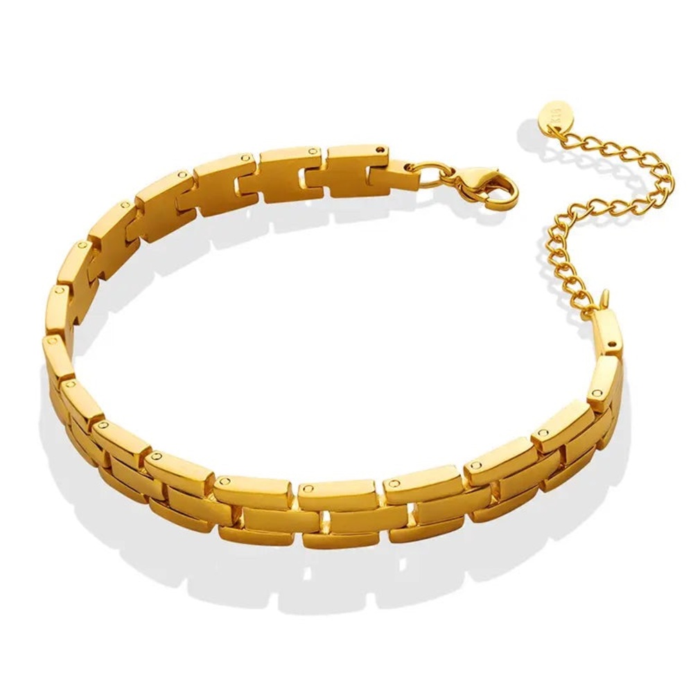 18K Gold Plated Timeless Bracelet*Watchband Link Bracelet*Watch Strap*JD